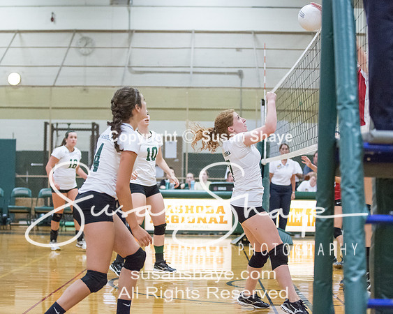 #7 Hannah Goddard (Bolton) at the net