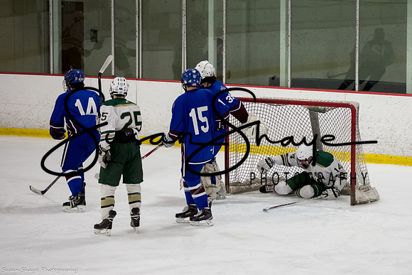 #25 Bryce Chaput (Lancaster), #14 Garren LaPlante (Stow)