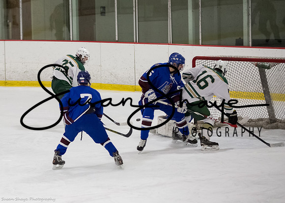 #25 Bryce Chaput (Lancaster), #16 Devyn Barrett (Captain, Lancaster)