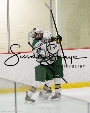 #16 Devyn Barrett (Captain, Lancaster), #25 Bryce Chaput (Lancaster)