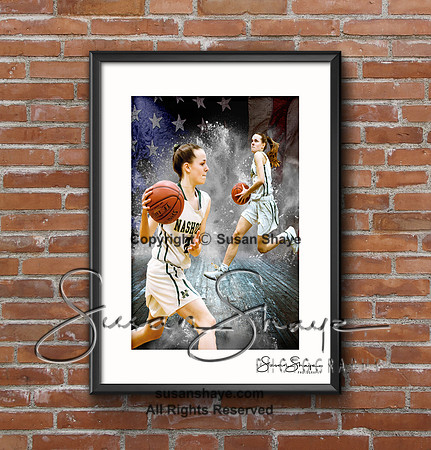 #2 Caylie McMahon Frame & Brick Background